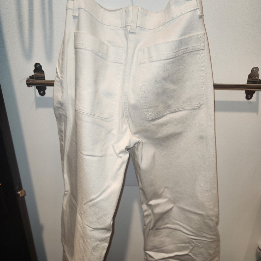 Everlane Wide Leg Ecru/White Pant Size 2  Excellent Condition